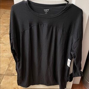 Old Navy dark grey Long Sleeve Scoop Neck Top
